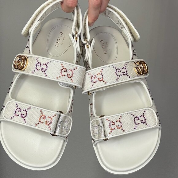 Gucci Crystal Dad Sandals - Picture 3 of 6